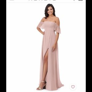 Azazie Sue Bridesmaid Dress Dusty Rose size 14